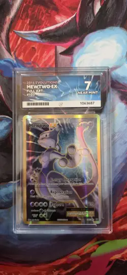 Pokemon TCG Mewtwo EX 103/108 Ultra Rare Holo Card XY Evolutions - ACE 7 NM - Image 1