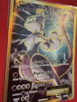 Pokemon TCG Mewtwo EX 103/108 Ultra Rare Holo Card XY Evolutions Gold 2016 MP - Image 2