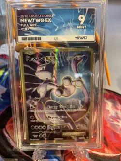 Pokemon TCG Mewtwo EX 103/108 Ultra Rare Holo Card XY Evolutions Ace 9 Mint - Image 1