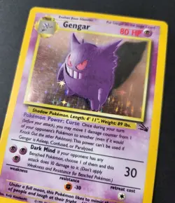 Gengar 5/62 - Fossil Set *DMG* Holo Rare Pokemon Card *Free Tracked Postage* - Image 3