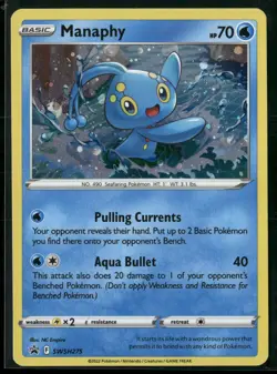 Manaphy Holo Promo SWSH: Sword & Shield Promo Cards SWSH275 NM - Image 1