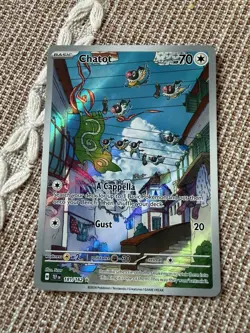 Pokemon TCG Chatot Card SV05: Temporal Forces, Illustration Rare, Card 181/162 - Image 1