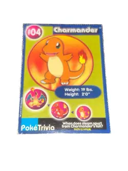 Charmander #4 Poketrivia Burger King Mew Two Strikes Back Pokemon Card - Image 1