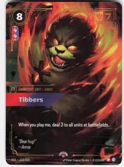 Tibbers Foil Promo Riftbound Organized Play Promotional Cards 018/024 NM - Image 1
