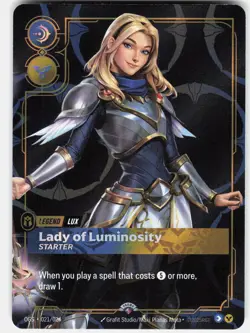 Lux - Lady of Luminosity Foil Promo Riftbound Organized Play Promotional Cards - Image 1