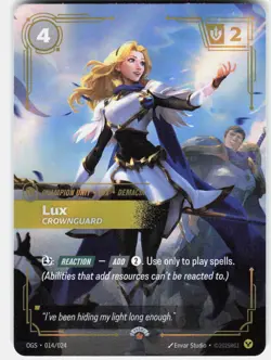 Lux - Crownguard Foil Promo Riftbound Organized Play Promotional Cards 014/024 - Image 1