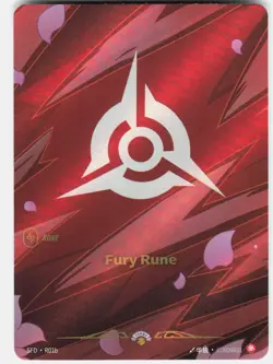 Fury Rune () Foil Promo Riftbound Organized Play Promotional Cards R01b NM - Image 1