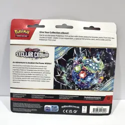 Tinkaton Stellar Crown Triple Blister Sealed Pokemon Card Booster Pack - Image 2