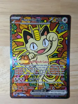 Pokemon TCG Meowth EX 121/88 SIR Special Illustration Rare Perfect Order - Image 4
