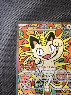 Pokemon TCG Meowth EX 121/88 SIR Special Illustration Rare Perfect Order - Image 3
