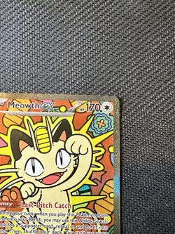 Pokemon TCG Meowth EX 121/88 SIR Special Illustration Rare Perfect Order - Image 4