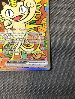 Pokemon TCG Meowth EX 121/88 SIR Special Illustration Rare Perfect Order - Image 5