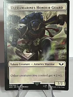 Soldier \ Ultramarines Honor Guard Token ** SUREGE FOIL ** Warhammer 40K LP MTG - Image 5