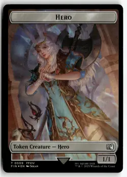Bird (0017) // Wizard (0015) Double-Sided Token 17 // 15 FINAL FANTASY Foil NM - Image 2