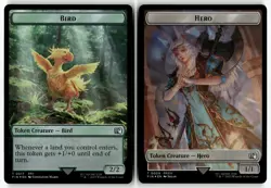 Bird (0017) // Wizard (0015) Double-Sided Token 17 // 15 FINAL FANTASY Foil NM - Image 3