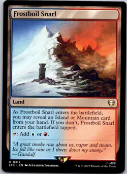 Magic the Gathering Frostboil Snarl The Lord of the Rings Commander MTG - Image 1