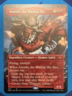 Atsushi, the Blazing Sky Borderless NM MTG - Image 1