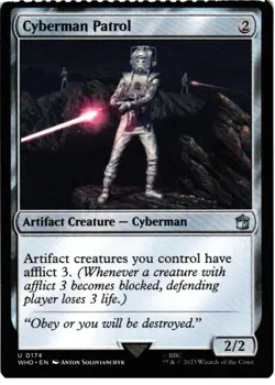 Cyberman Patrol 174 UC Universes Beyond: Doctor Who NM MTG - Image 1