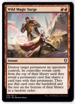 Wild Magic Surge CLB 206 Magic: The Gathering UC NM - Image 1