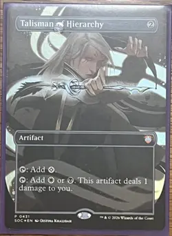Talisman of Hierarchy (Borderless) Commander: Secrets of Strixhaven Foil - Image 1