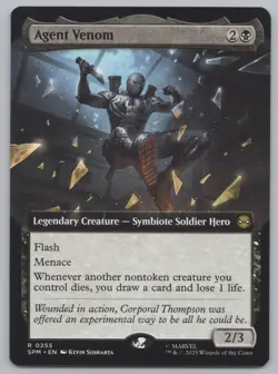 MTG - Agent Venom (Extended Art) - Spider-Man (SPM) -r449 - Image 1