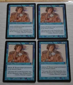 MTG Lot 4x Temporal Adept Rare Blue Wizard Creature - Image 1