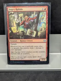 Angry Rable FOIL X1 NM Marvel's Spider Man MTG - Image 1
