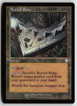Buried Ruin (Retro Frame) LP 177 Commander: The Brothers' War MTG - Image 1