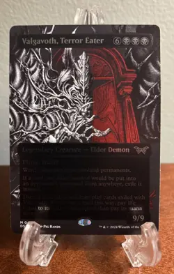 MTG Valgavoth, Terror Eater Showcase Textured Foil 407 Duskmourn House of Horror - Image 1