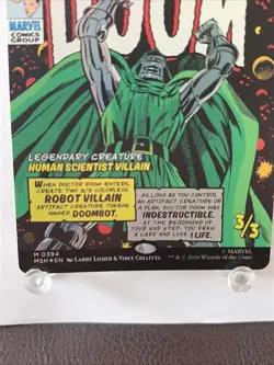 Mtg Marvel Super Heroes Dr Doctor Doom Foil Comic Art Magic: The Gathering - Image 2