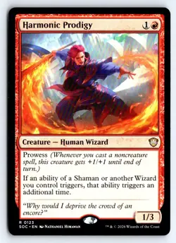 Harmonic Prodigy 123 Commander: Secrets of Strixhaven Magic: The Gathering NM - Image 1