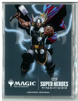MTG Marvel Commander Protector Campain Logo Top Loader Thor, God of Thunder New - Image 1
