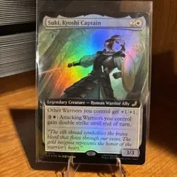 Suki, Kyoshi Captain (Extended Art Foil) MTG Avatar Last Airbender Eternal Legal - Image 1