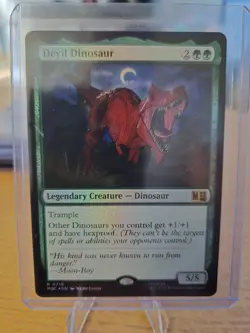 MTG Devil Dinosaur Foil Rare M0719 Marvel Super Heroes NM Pack Fresh - Image 1