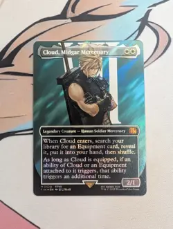 Cloud, Midgar Mercenary (Borderless) (Surge Foil) Final Fantasy - Near Mint - Image 1