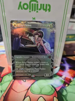 Peter Parker Amazing Spider-Man : MTG *FOIL Borderless* SPM #0208 / NM - Image 1