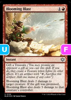 MTG Blooming Blast Bloomburrow Uncommon Instant *Foil* NM - Image 1