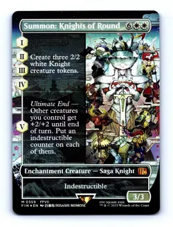 2025 MTG Final Fantasy Summon: Knights of Round (Borderless) Foil #0359 NM - Image 1