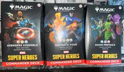 Magic: The Gathering Marvel Super Heroes Command Decks Set of 3 New - Image 1