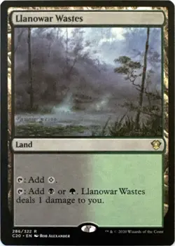 [B4G1] Llanowar Wastes (#286) - Commander 2020 - MTG - NM - Image 1