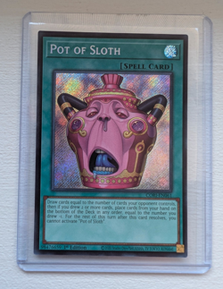 Pot of Sloth CORI-EN061 Secret Rare 1st Edition Yugioh - Image 1