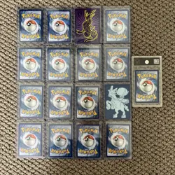 17 Bulk Bundle of Full Art Trainer Rare Pokemon TCG Collectable with Graded card - Image 2