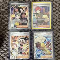 17 Bulk Bundle of Full Art Trainer Rare Pokemon TCG Collectable with Graded card - Image 3