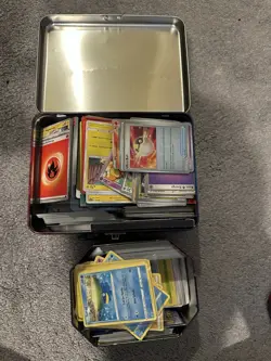 Pokemon TCG Mixed Joblot Bulk Card Tin Bundle Holo, Reverse Holo, Trainer 600+ - Image 1
