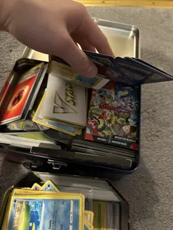 Pokemon TCG Mixed Joblot Bulk Card Tin Bundle Holo, Reverse Holo, Trainer 600+ - Image 2