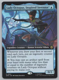 MTG - Lady Octopus, Inspired Inventor (Extended Art) - Spider-Man (SPM) -r448 - Image 1