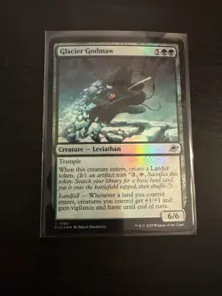 Glacier Godmaw #188 Near Mint FOIL EOE Edge of Eternities Magic MTG - Image 1