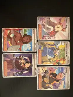 Pokemon TCG Surging Sparks 5 Card Trainer Full Art Bundle - Image 1