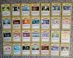 Pokemon TCG - Base Set, Fossil, Jungle, Neo - WOTC Trainer 28 Card bundle. - Image 1