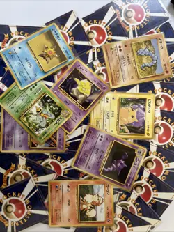 Pokemon TCG 5 Random Cards ONLY Japanese Base Set 1996 Vintage Lot - Image 2